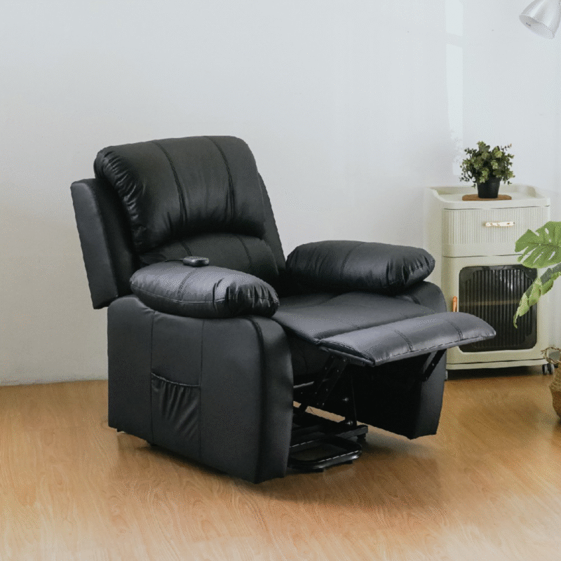 Ghế Sofa Recliner Chỉnh Điện Thông Minh RICHOME P-R-SF117BK. Ngả Lưng 145 Độ, Da PU BOSS Chống Trầy Xước Cao Cấp