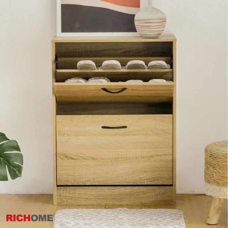 Tủ giày dép thông minh 2 tầng  StrataWood RICHOME XG602481AL